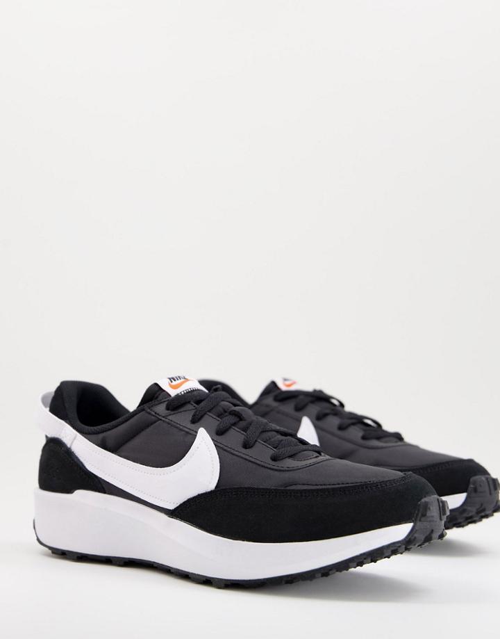 Nike Waffle Debut Sneakers In Black And White