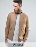 Heart & Dagger Tweed Bomber - Brown