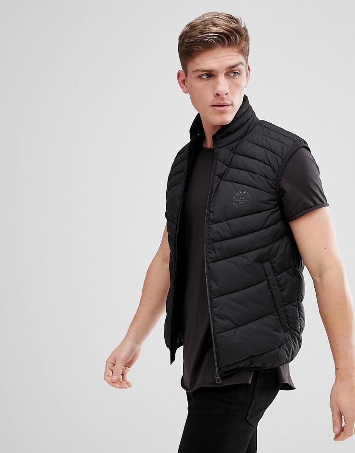 Jack & Jones Originals Padded Vest - Black