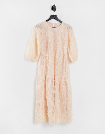 In Wear Gici Embellished Midi Smock Dress In Pink