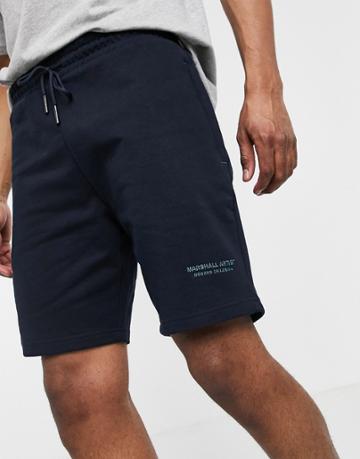 Marshall Artist Jersey Shorts In Navy
