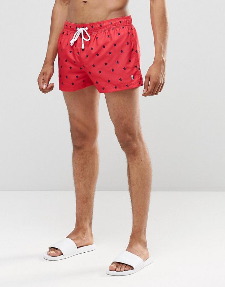 Ringspun Star Short Shorts Co-ord - Red