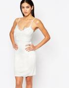 Lipsy Lace Cami Midi Dress - White