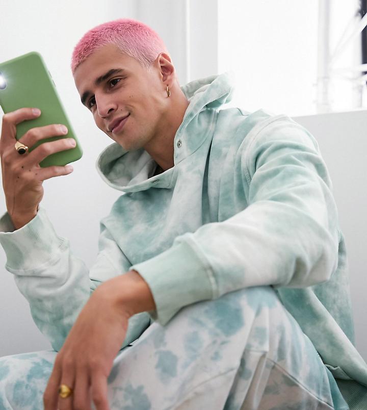 Collusion Oversized Hoodie In Tie Dye-multi
