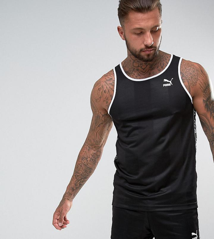 Puma Retro Soccer Tank In Black Exclusive To Asos 57657903 - Black