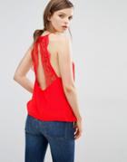 Samsoe & Samsoe Willow Red Lace Cami Top - Red
