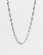 Wftw Textured Curb Chain Necklace In Silver