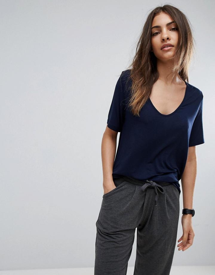 Asos Short Sleeve Forever T-shirt - Navy
