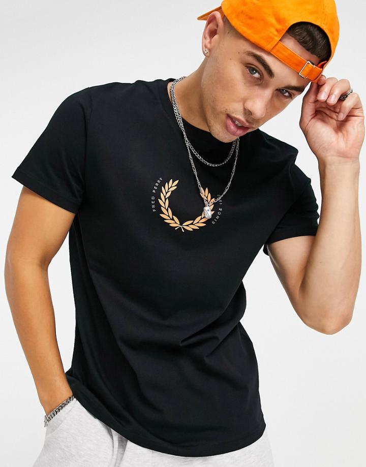 Fred Perry Laurel Wreath T-shirt In Black