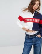 Tommy Jeans 90s Capsule Cropped Rugby Shirt - Multi