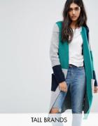 Noisy May Tall Color Block Knitted Cardigan - Multi
