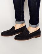 Hudson London Suede Augusta Loafers - Blue