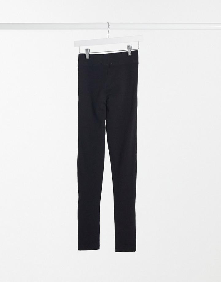 Topshop Ponte Leggings In Black