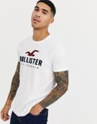 Hollister Iconic Tech Applique Logo T-shirt In White