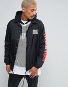 Justin Bieber Purpose Tour Staff Coach Jacket - Black