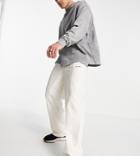 Collusion Relaxed Sweatpants In Ecru-white