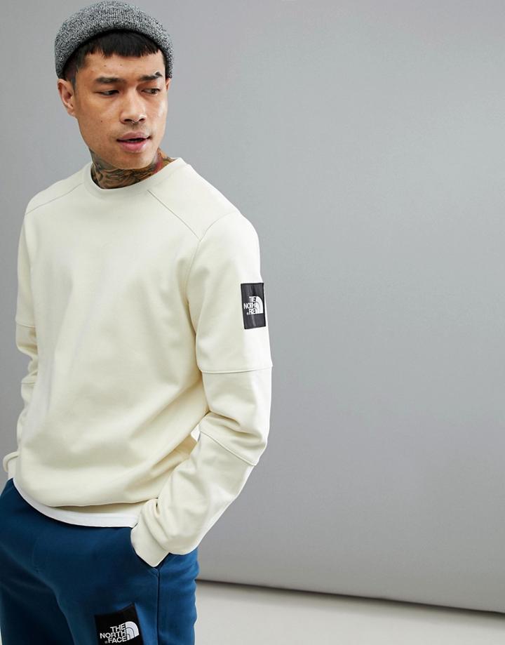The North Face Fine 2 Crew Neck Sweatshirt In Off White - White