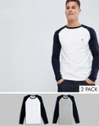 French Connection 2 Pack Raglan Sleeve Top