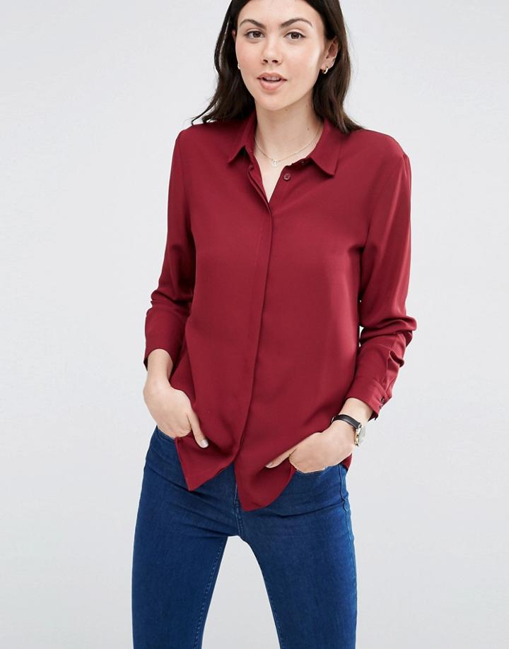 Asos Blouse - Oxblood