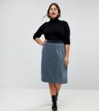Junarose Metallic Skirt - Gray