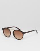 New Look Double Bar Sunglasses - Brown