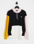 Puma Downtown Color Block Hoodie In Black/multi - Part Of A Set
