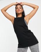 Asos 4505 Icon Tank Top With Drop Arm Hole In Organic Cotton-neutral