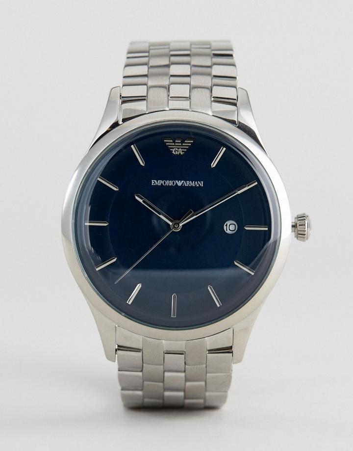 Emporio Armani Ar11019 Bracelet Watch In Silver - Silver