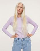 Mango Knitted Crew Neck Sweater In-clear