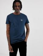 Cheap Monday Standard Small Skull T-shirt In Blue - Navy