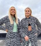 Labelrail X Olivia & Alice Relaxed Trucker Jacket Set In Zebra-black
