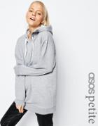 Asos Petite Oversized Pullover Hoodie - Gray