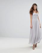 Oasis Chiffon Maxi Dress - Gray