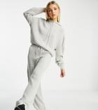 Collusion Knitted Tracksuit Sweatpants In Gray-grey