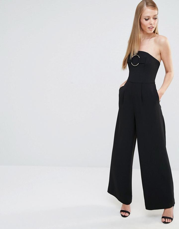 C/meo Collective Wide Leg Jumpsuit - Black