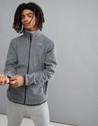 The North Face 100 Glacier Full Zip Fleece In Gray Heather - Gray
