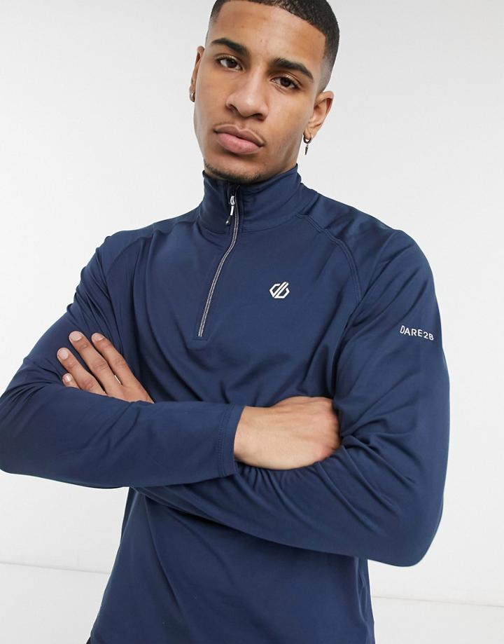 Dare 2b Fuse Up Ii Core Stretch Baselayer Top In Nightfall Navy