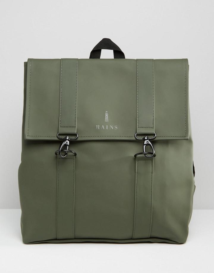 Rains Messenger Backpack In Green - Green