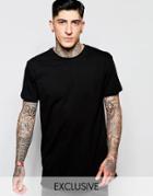 Brooklyn Supply Co T-shirt Raw Edge Distressed In Black - Black
