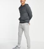 Calvin Klein Asos Exclusive Reverse Logo Sweatpants In Gray