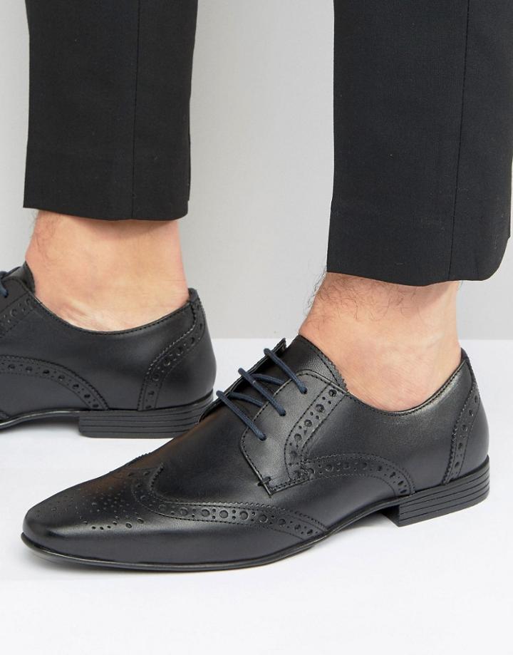 Kg By Kurt Geiger Kenford Brogue Derby Shoes - Black