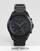 Armani Exchange Connected Axt1007 Bracelet Hybrid Smart Watch In Black