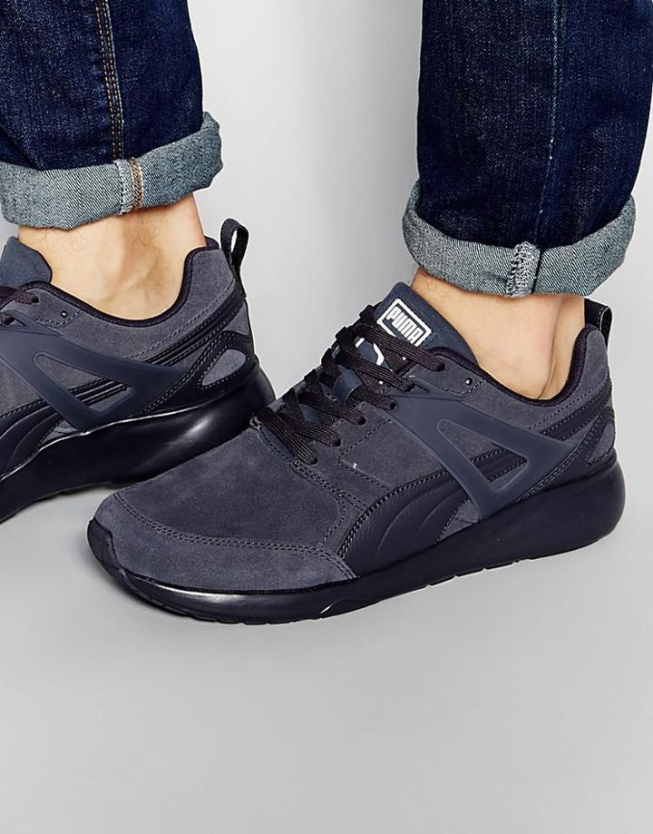 Puma Aril Suede Sneakers - Gray
