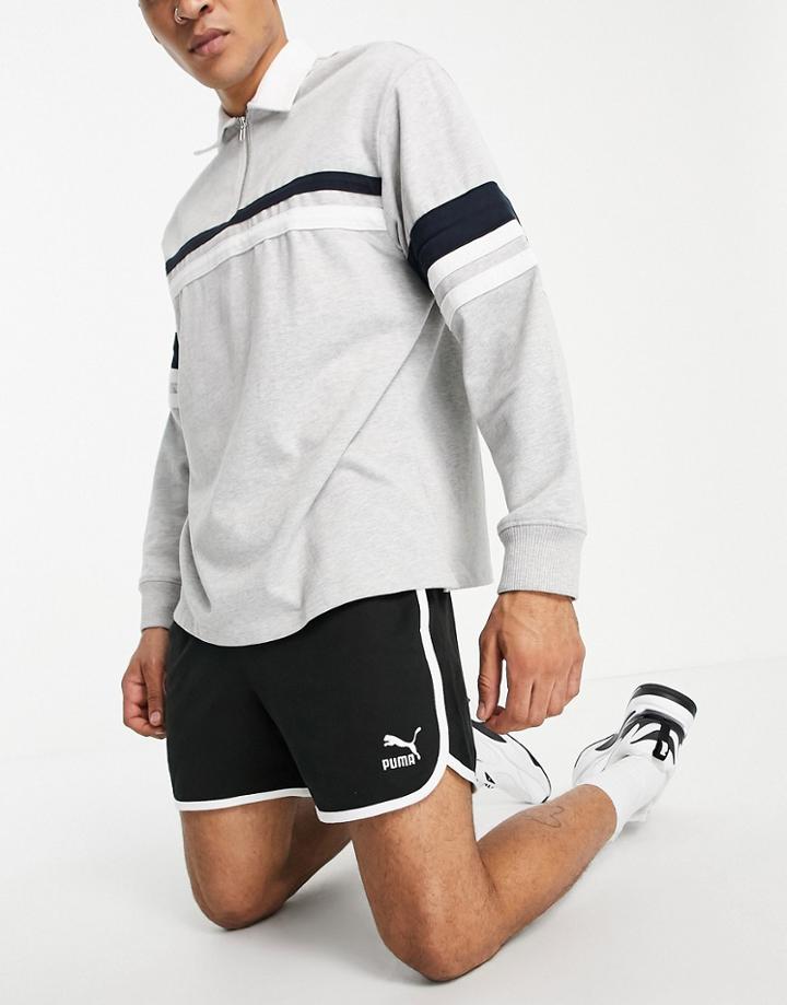 Puma Classics Logo Runner Shorts In Black