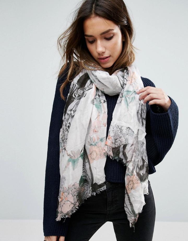 Alice Hannah Botanical Beauty Scarf - Multi