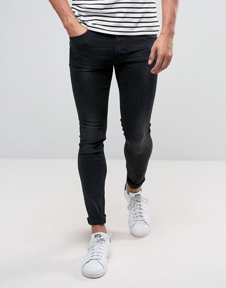 Cheap Monday Him Spray Jeans Pistol Black - Black