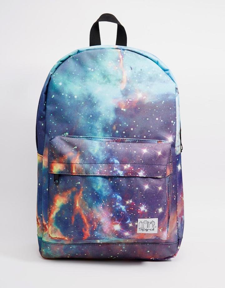 Spiral Galazy Neptune Backpack - Blue