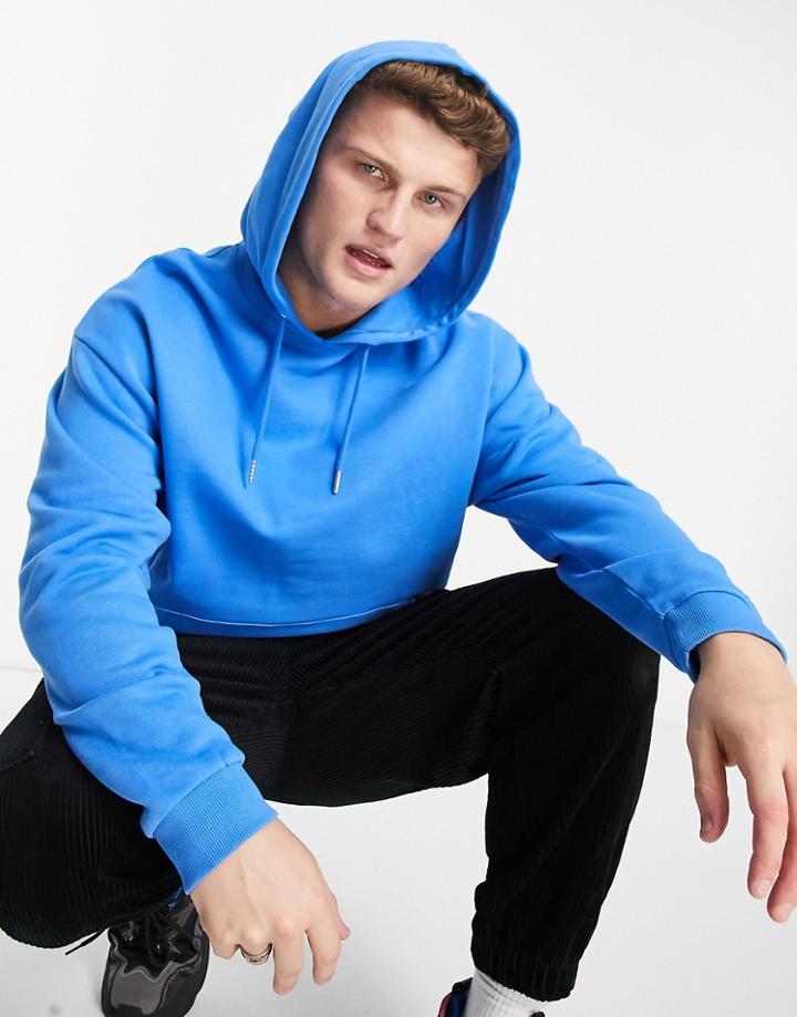 Asos Design Oversized Hoodie In Bright Blue