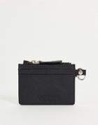 Bolongaro Trevor Grain Slot Zip Clip Wallet-black