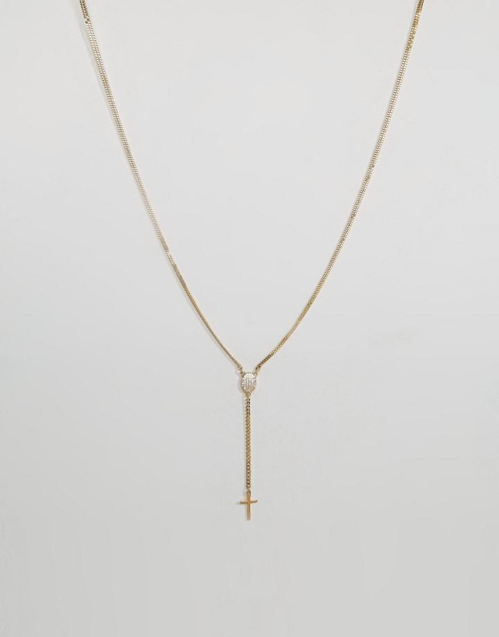 Mister Rosary Plus Necklace In Gold - Gold
